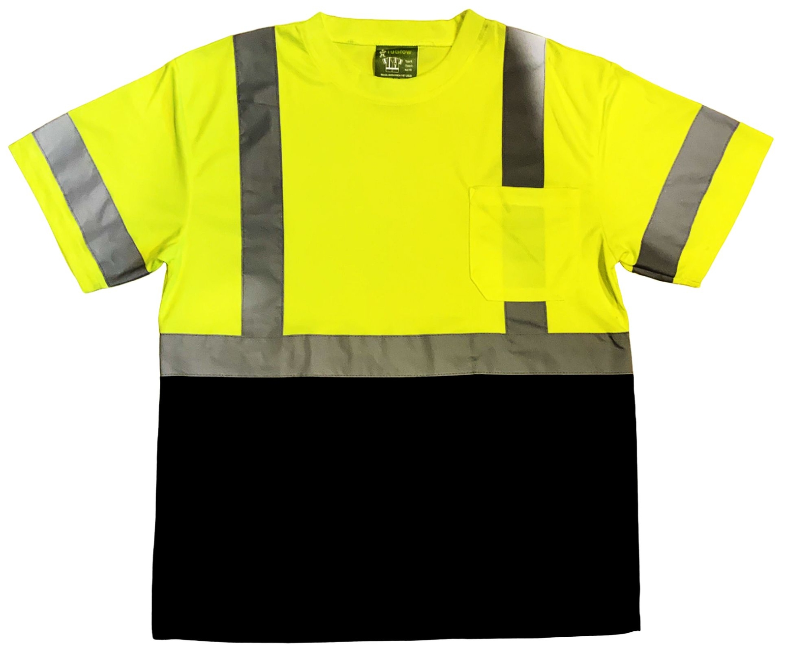 Safety Work Vest T Shirt Long Sleeve Short ANSI High Visibility Reflective Tape