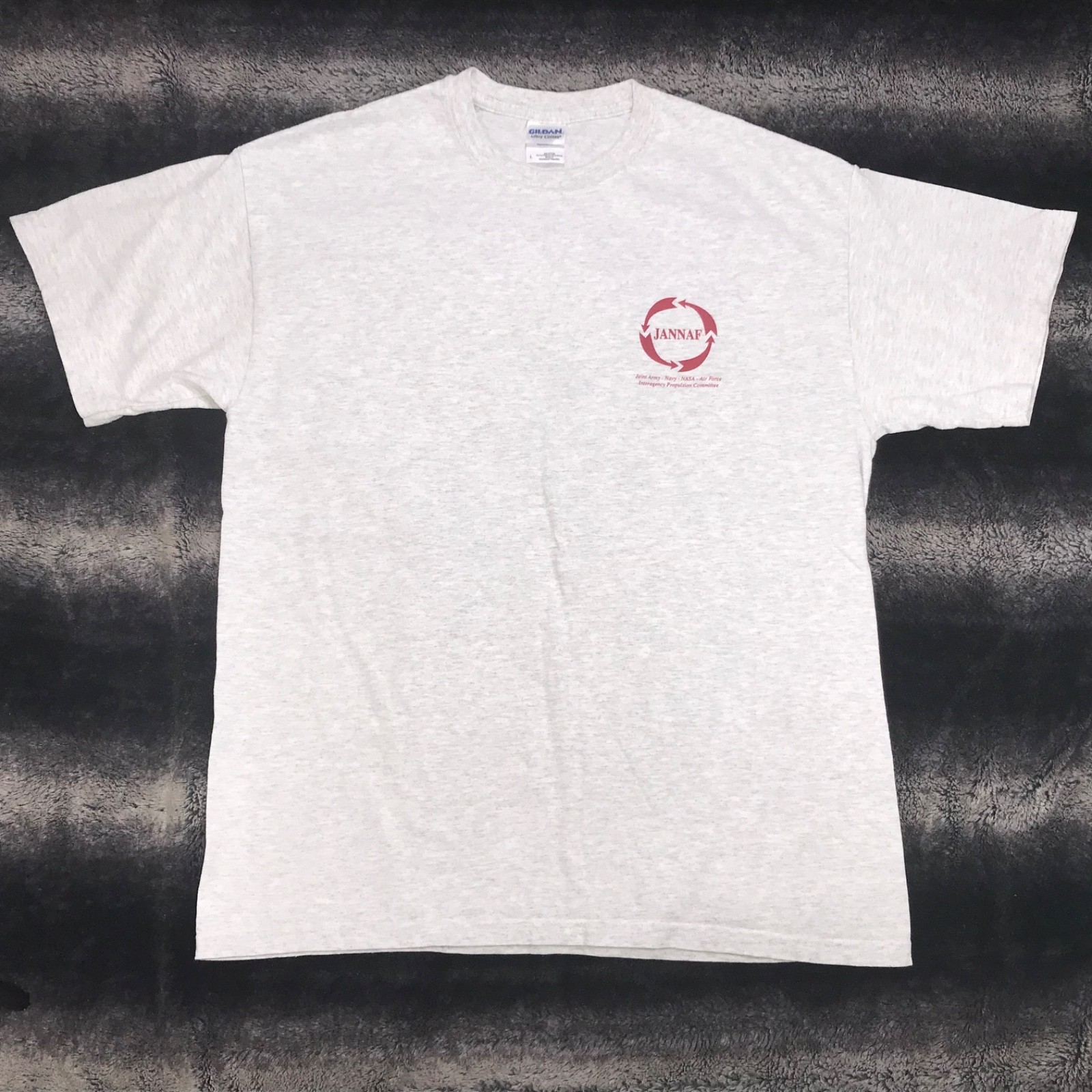 VTG Y2K J.A.N.N.A.F. “Yes its Rocket Science” Space Research (L) Gray T-Shirt