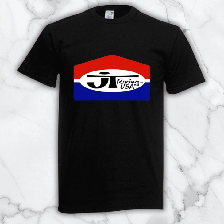 JT Racing USA Men’s Black Graphic T Shirt Freeships