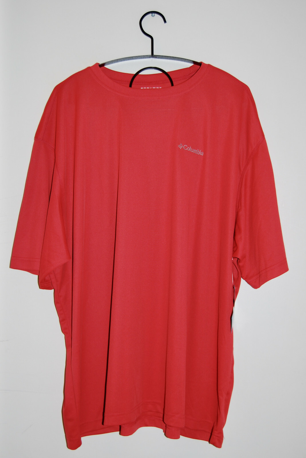 NWT & Flaw Columbia Men’s Big & Tall Terra Cotta Red Caughlin Creek SS Tee 4X