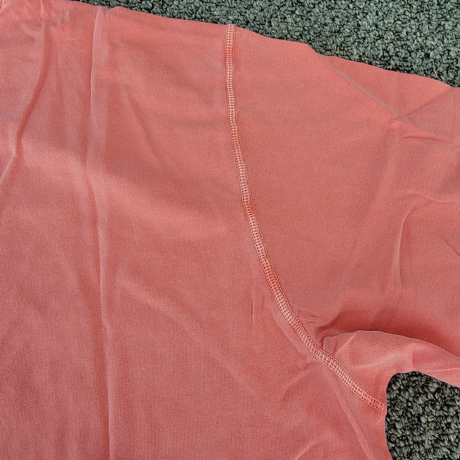 Land’s End Men’s XL 46-48 Deep Coral Sea Wash Pocket T-Shirt New With Tags