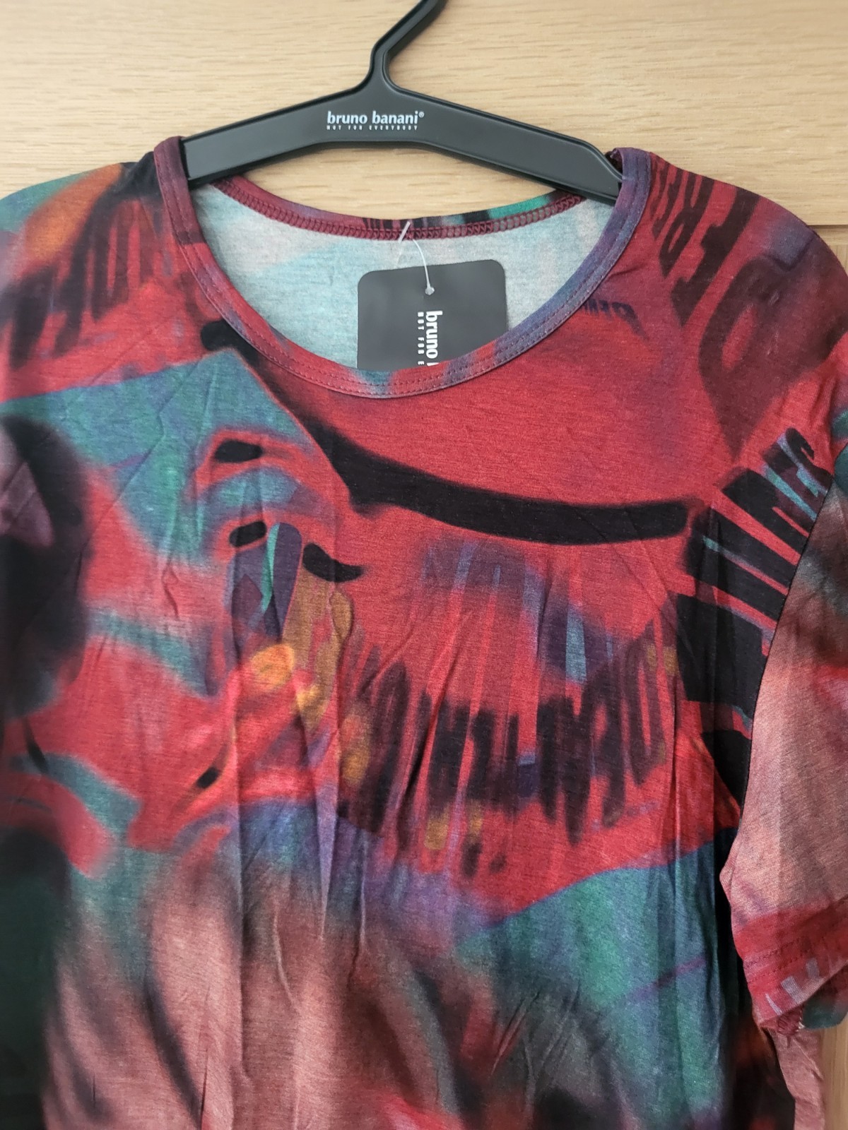 Bruno Banani Mystery Shadow Colourful Graphic T-Shirt / Top – Size Medium – NWT