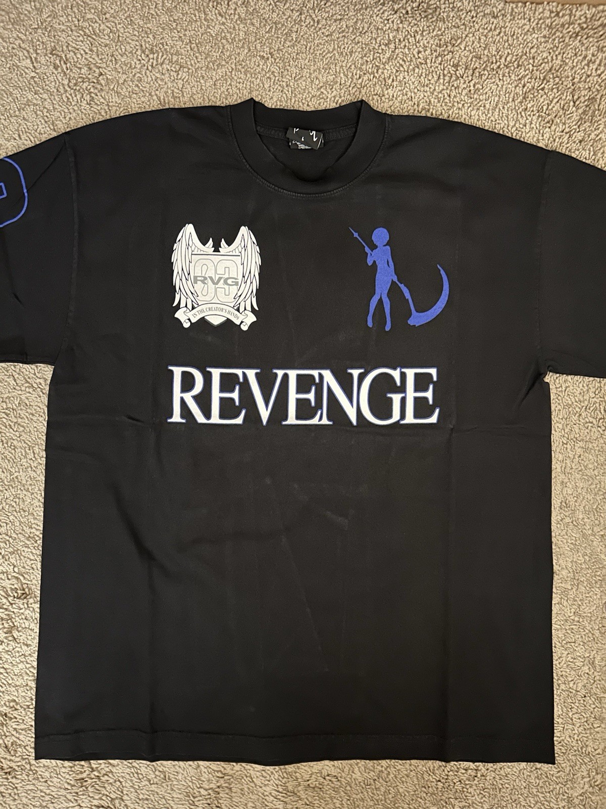 Revenge Rei Tee Black/blue Size Large. Brand New In Bag