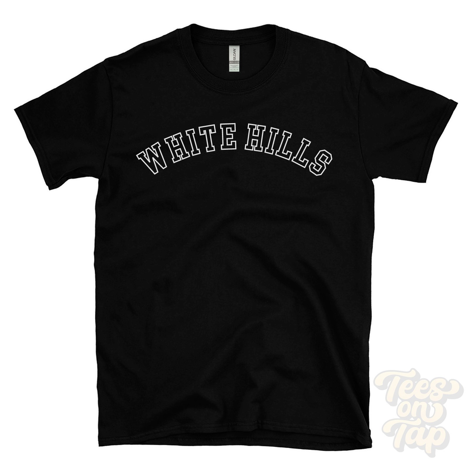 WHITE HILLS T-SHIRT RETRO VARSITY STYLE louisiana east baton rouge