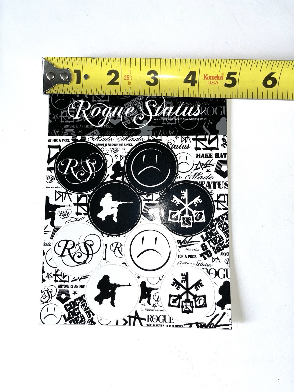 RARE Rogue Status Sticker Sheet Travis Barker Rob Dyrdek DTA Posse Y2K