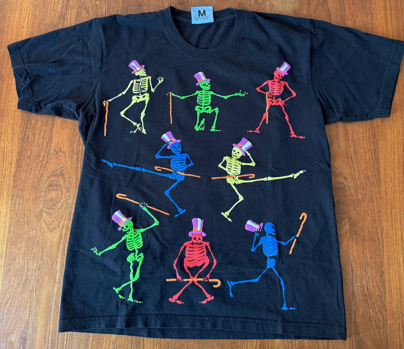 Online Ceramics Dancing Skeleton Grateful Dead Tshirt Medium Excellent condition