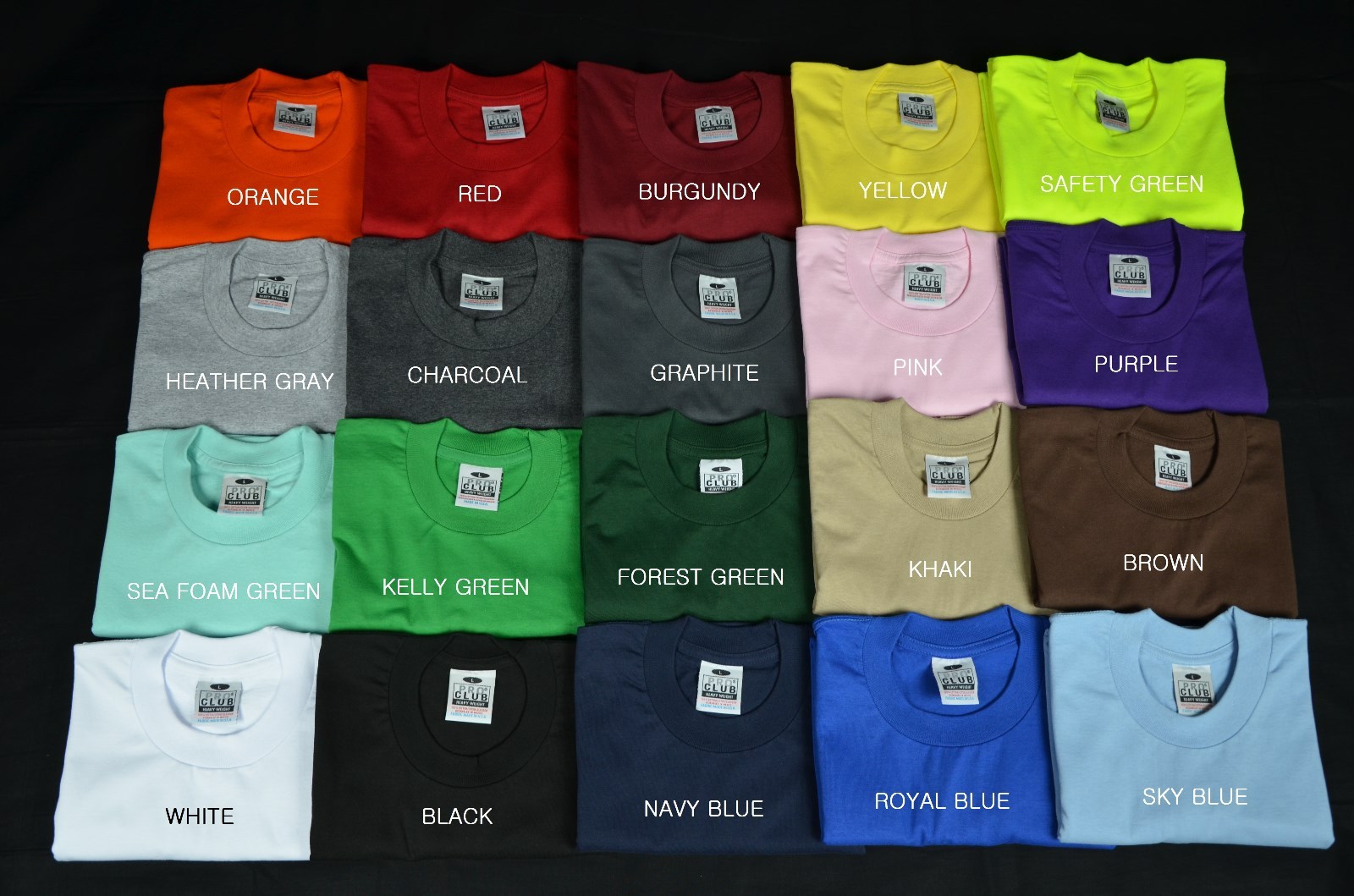 3 NEW PROCLUB XL HEAVY WEIGHT T-SHIRTS PLAIN TEE PRO CLUB COLOR BLANK 3PC