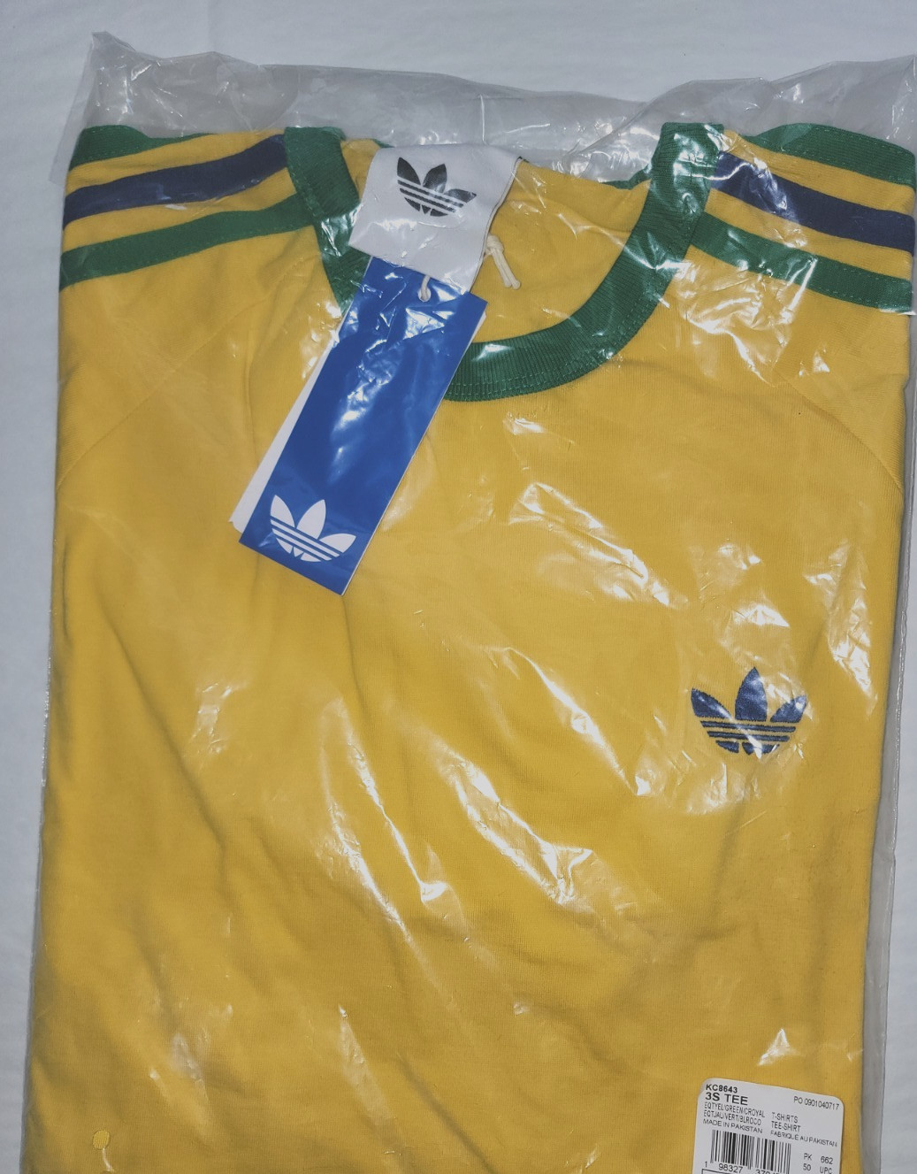 NEW MEN’S ADIDAS ORIGINALS 3-STRIPES JAMAICA TREFOIL SHIRT ~SIZE 2XL #KC864