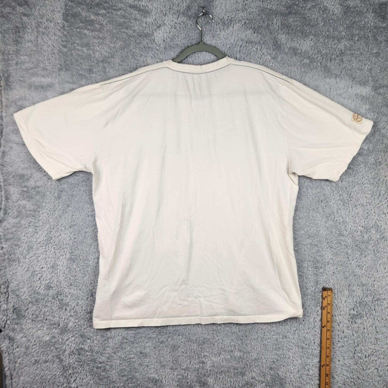 Indian Motorcycle Shirt Mens 2XL White Logo Graphic Pima Cotton Biker Tee Retro