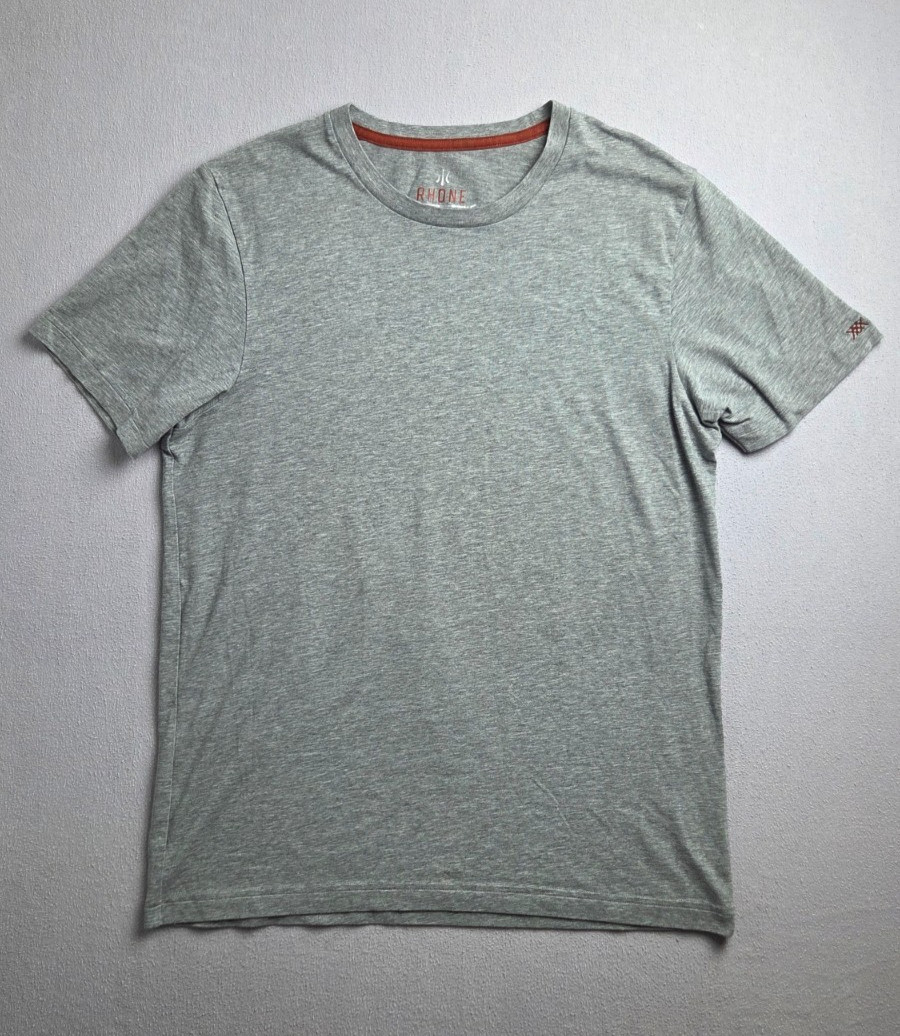Rhone T-Shirt Mens Large Gray Lightweight Performance Short Sleeve Comfort