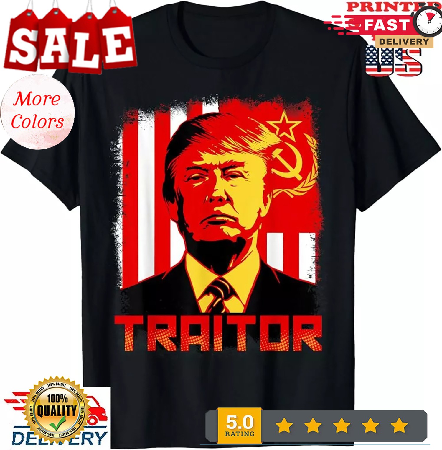 2025/Traitor in Chief President Trump Tshirt , Anti Trump Tshirt,Unisex Tee