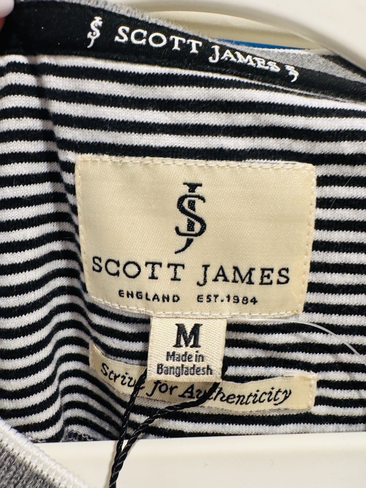 Scott James Men’s Button Up T-Shirt Size Medium Gray NEW