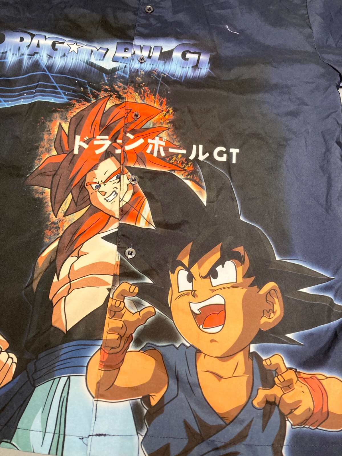 RARE Vintage 2003 Toei Dragon Ball GT Akira Toriyama Goku & Gogeta Shirt – S/M