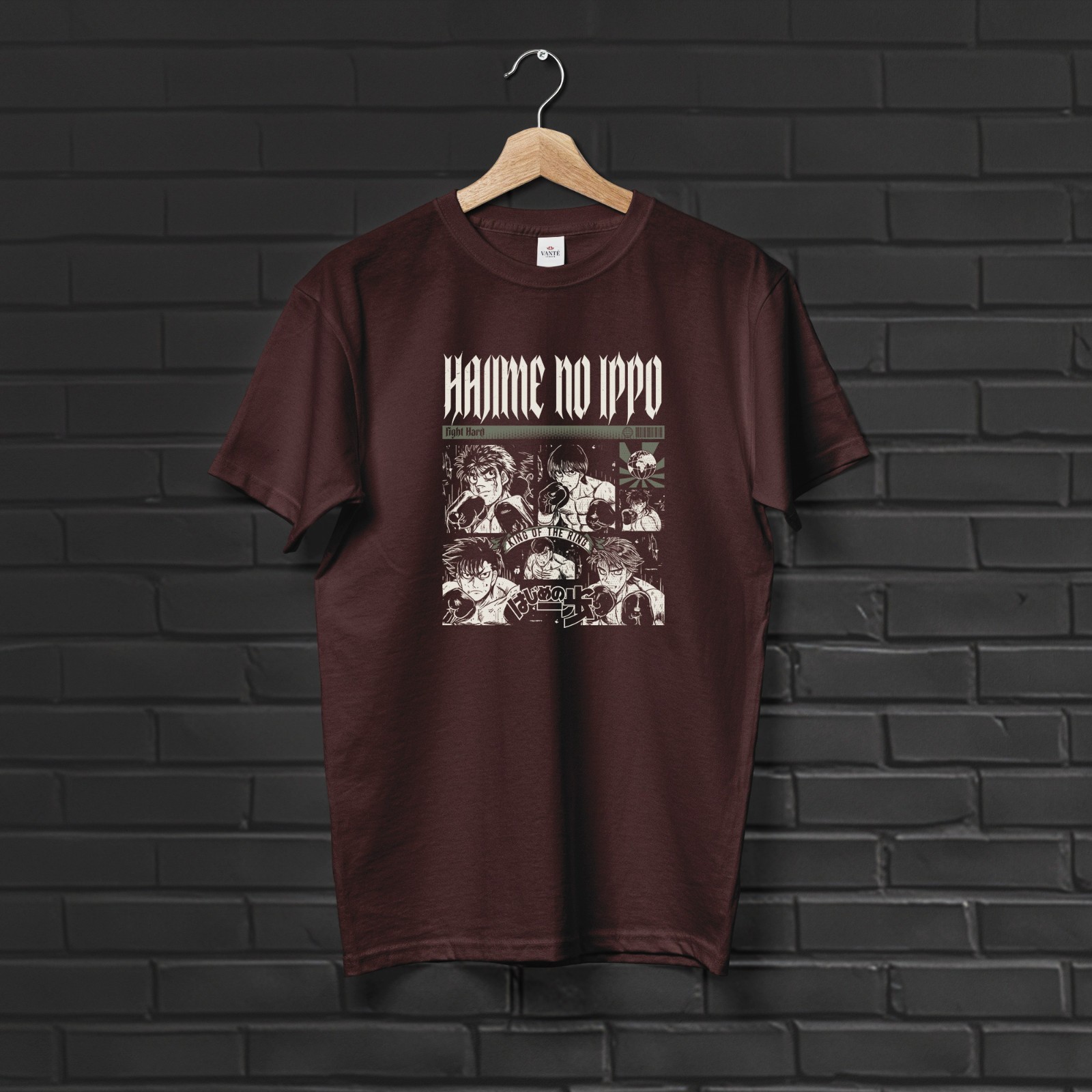 King of the Ring Graphic Anime T-Shirt Men Unisex Casual Cotton Summer Outfit