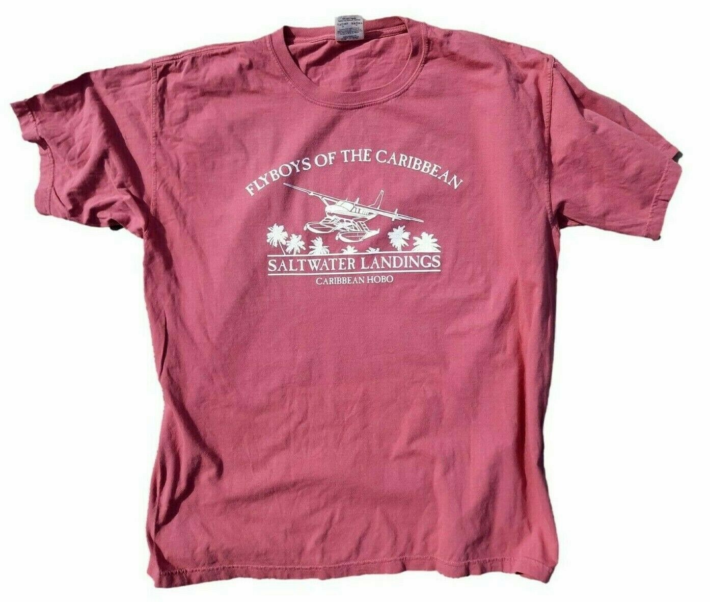 R Caribbean Hobo Flyboy T-shirt key west island Florida Pirate Rum Tortola pilot