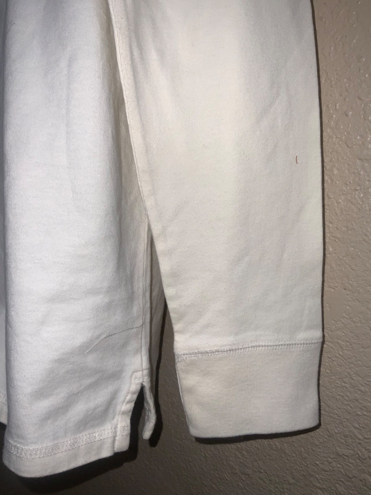 Thick LONG SLEEVE mid weight Crew Neck POCKET T-Shirt Standard Fit Goodfellow