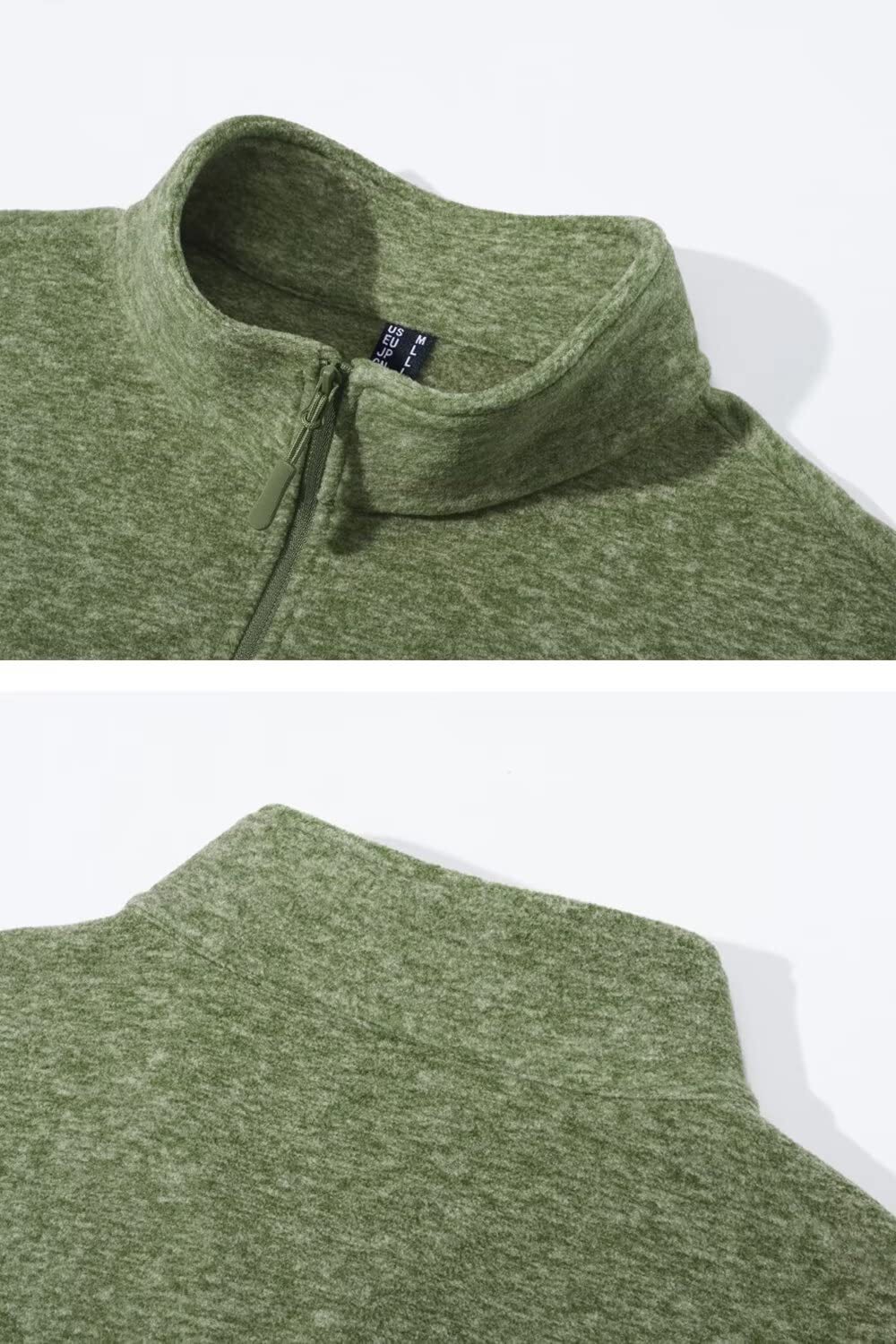 Men’s 1/4 Zip Up Fleece Pullover Casual Lightweight Long Sleeve Warm Sweatshirt