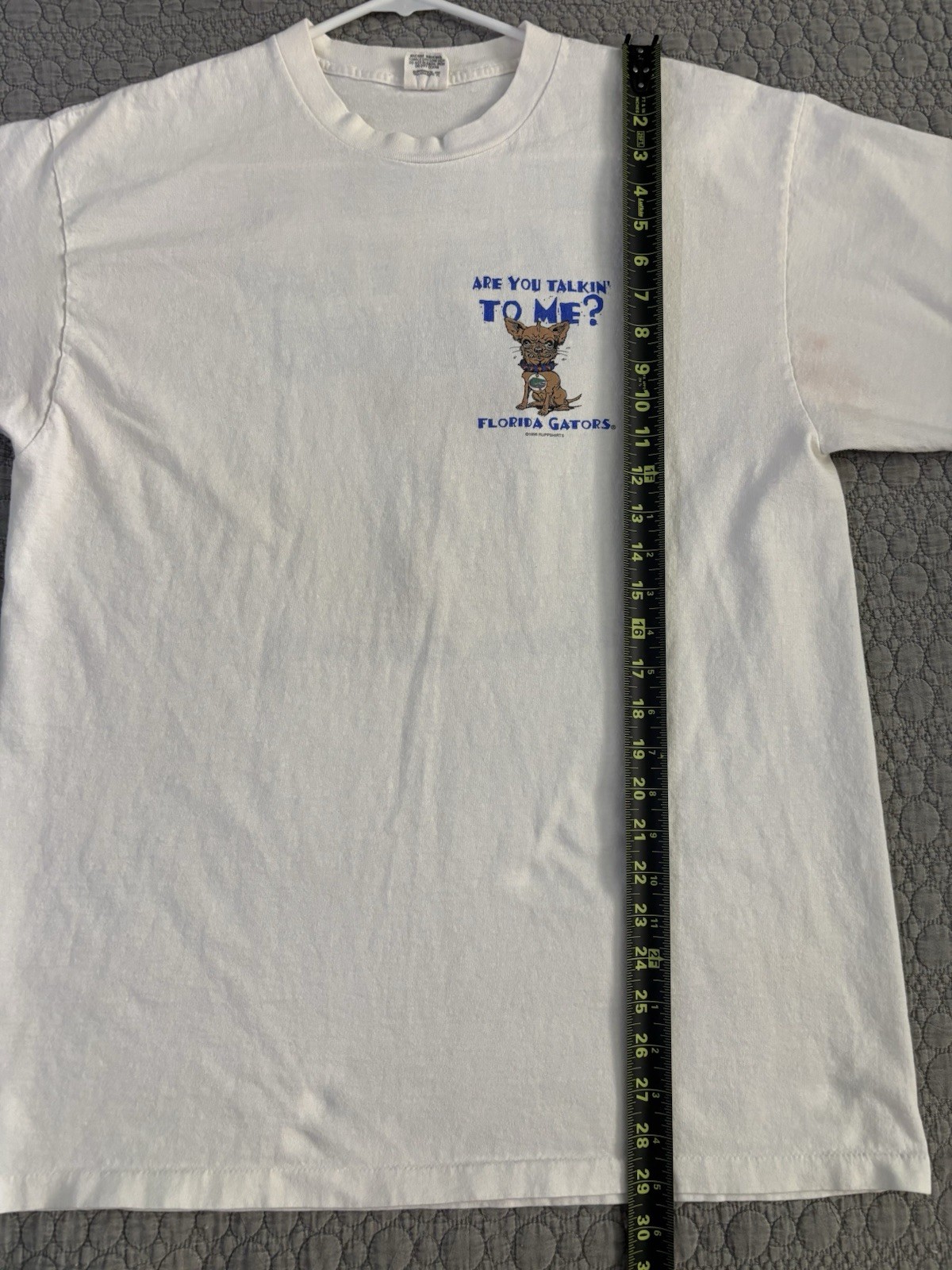 Vtg Florida Gators 1998 Single Stitch XL Ruppshirts USA Graphic Tee Dog Angry