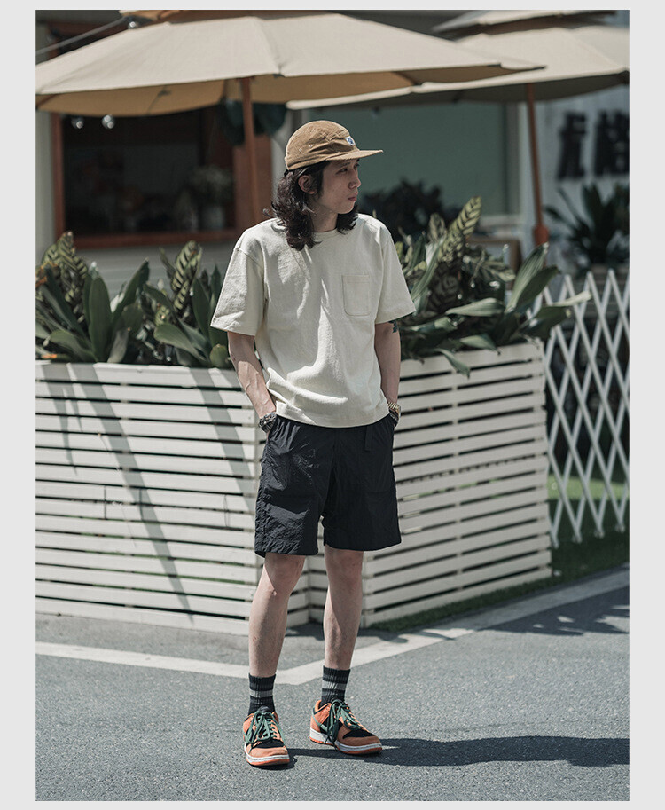 NON STOCK Men’s T-Shirts Short Sleeve Crew Neck Tee Shirt Heavyweight Cotton