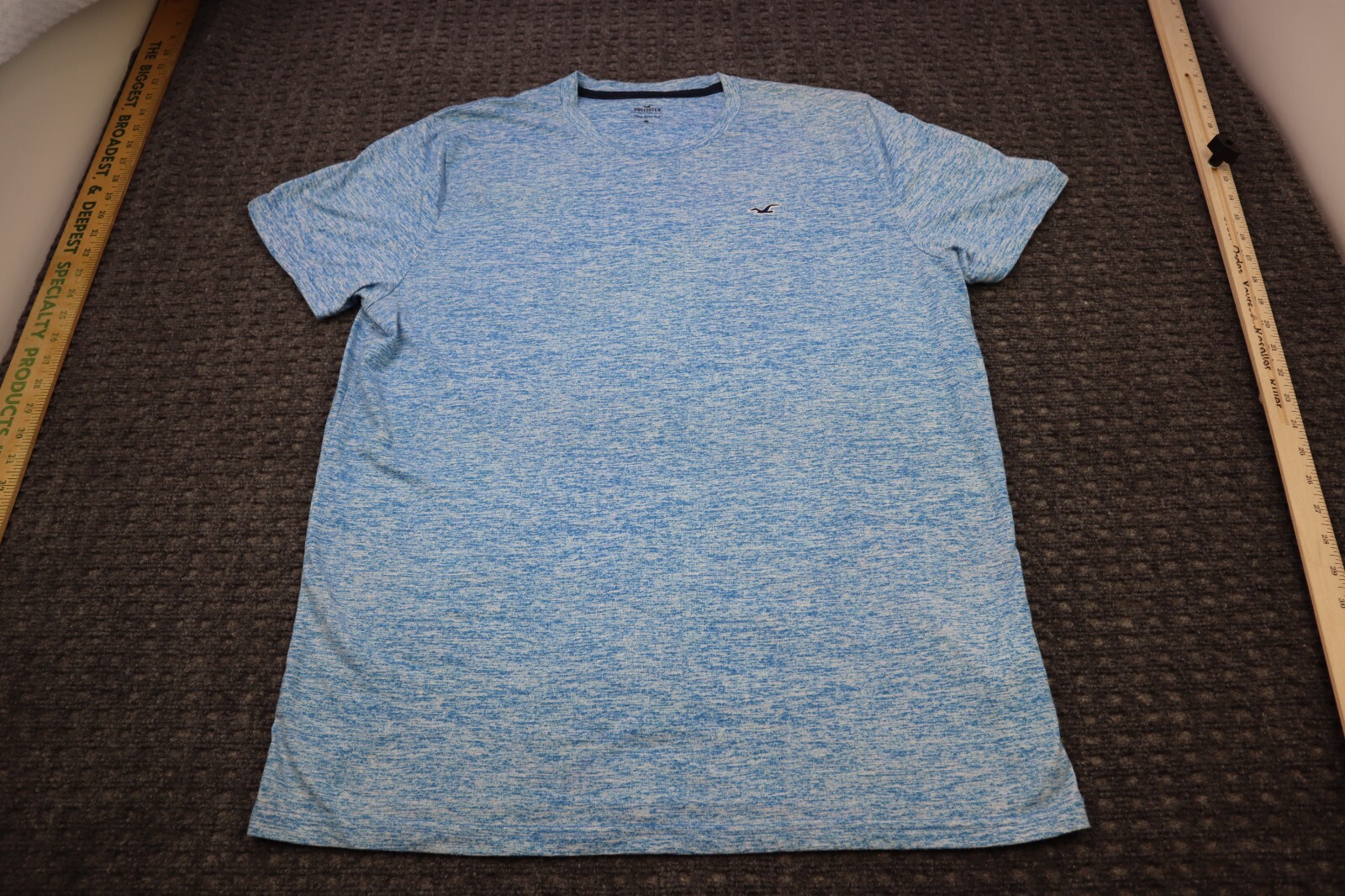Hollister Must Have Collection T-Shirt Men’s Size XL Crew Neck Heather Blue