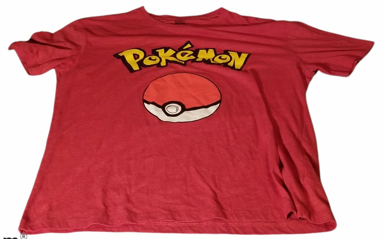 Pokemon Poke Ball T Shirt Men”s Size XL Red Short Sleeve Used – Very Good