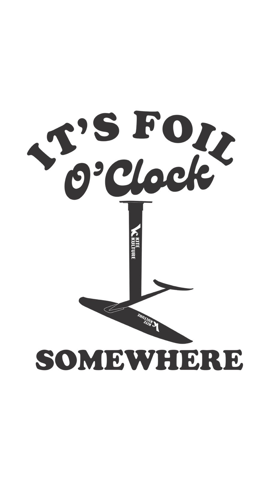 It’s Foil O’clock Kitesurfing T Shirt Foiling Wingfoil Tee SUP Board Gifts