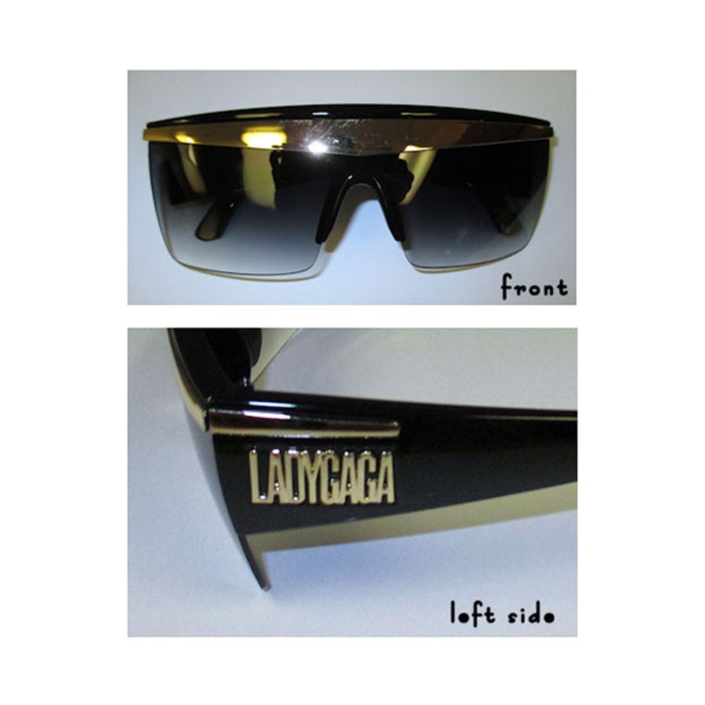 Men’s Lady Gaga Logo Sunglasses Black