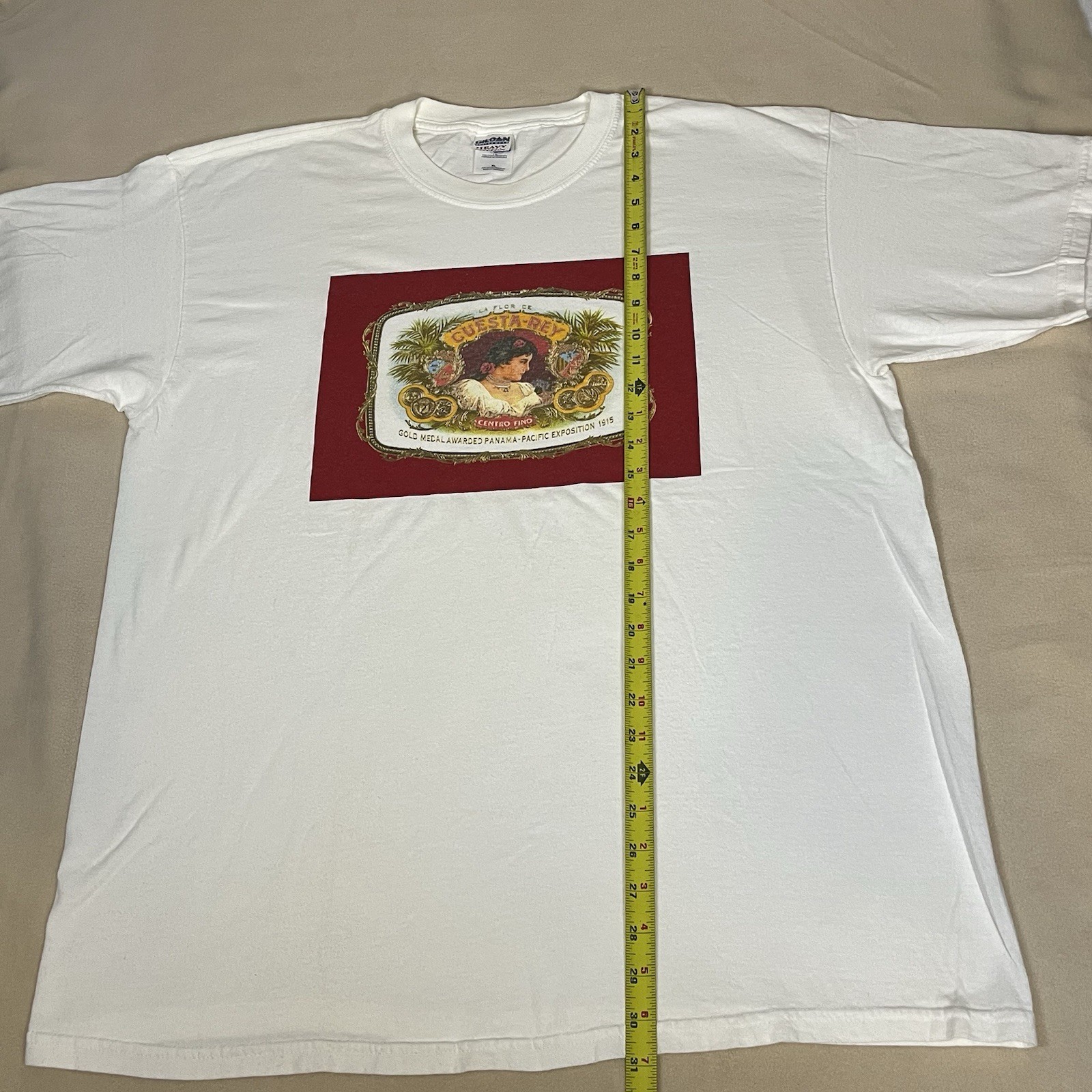Cuesta Rey Cigars T Shirt Vintage 90s Girl Dominican Republic Smoking