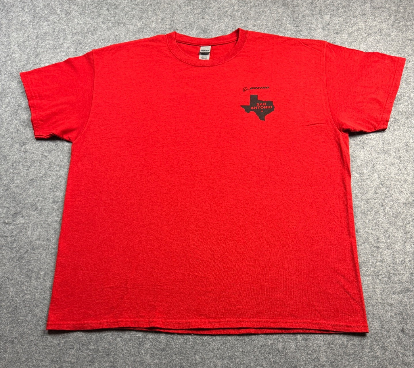 Boeing Aircraft Jet Pilot Maintenance Employee San Antonio TEXAS XL Red Shirt