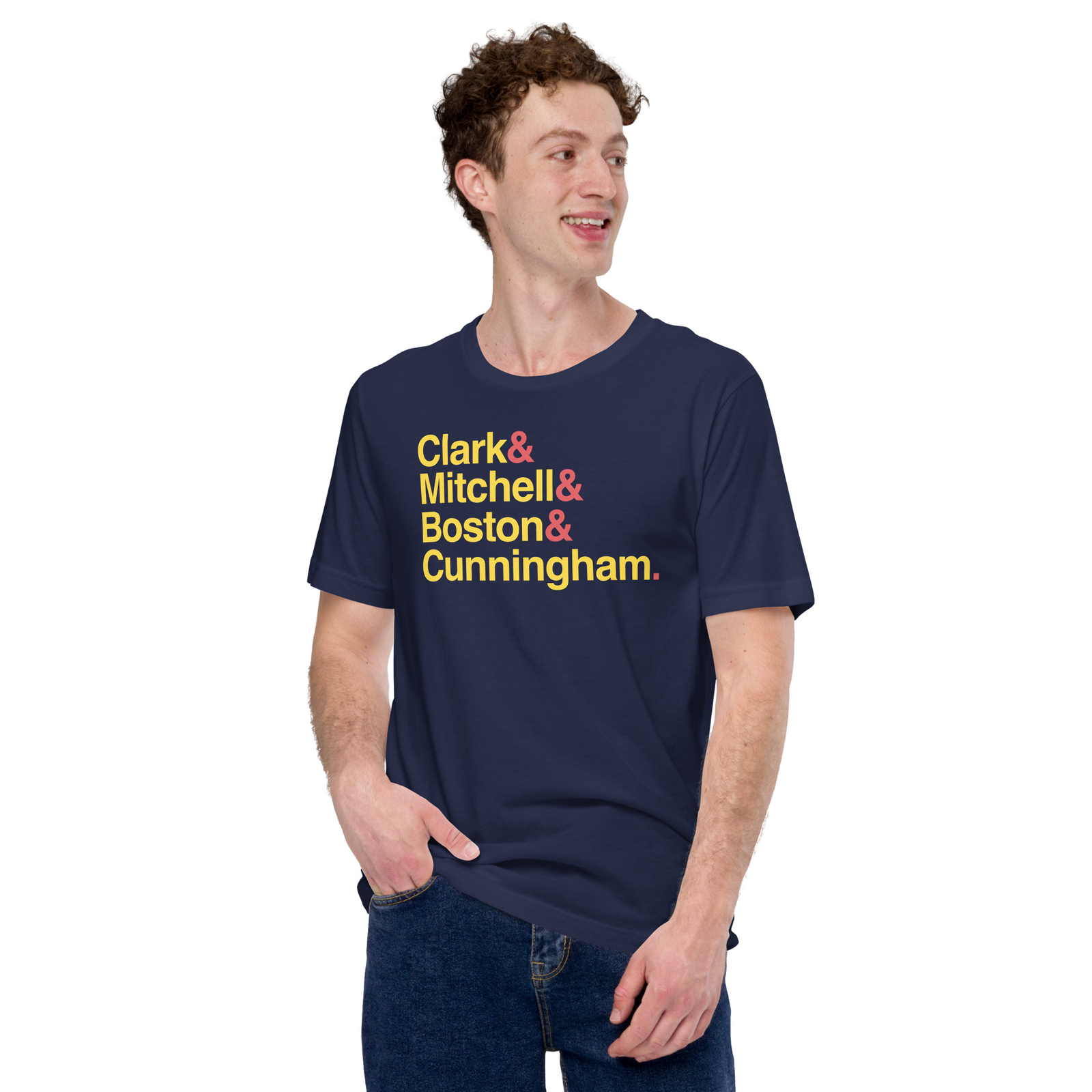 FEVER Star Teammates T-SHIRT Clark Boston Mitchell & Cunningham IN Basketball