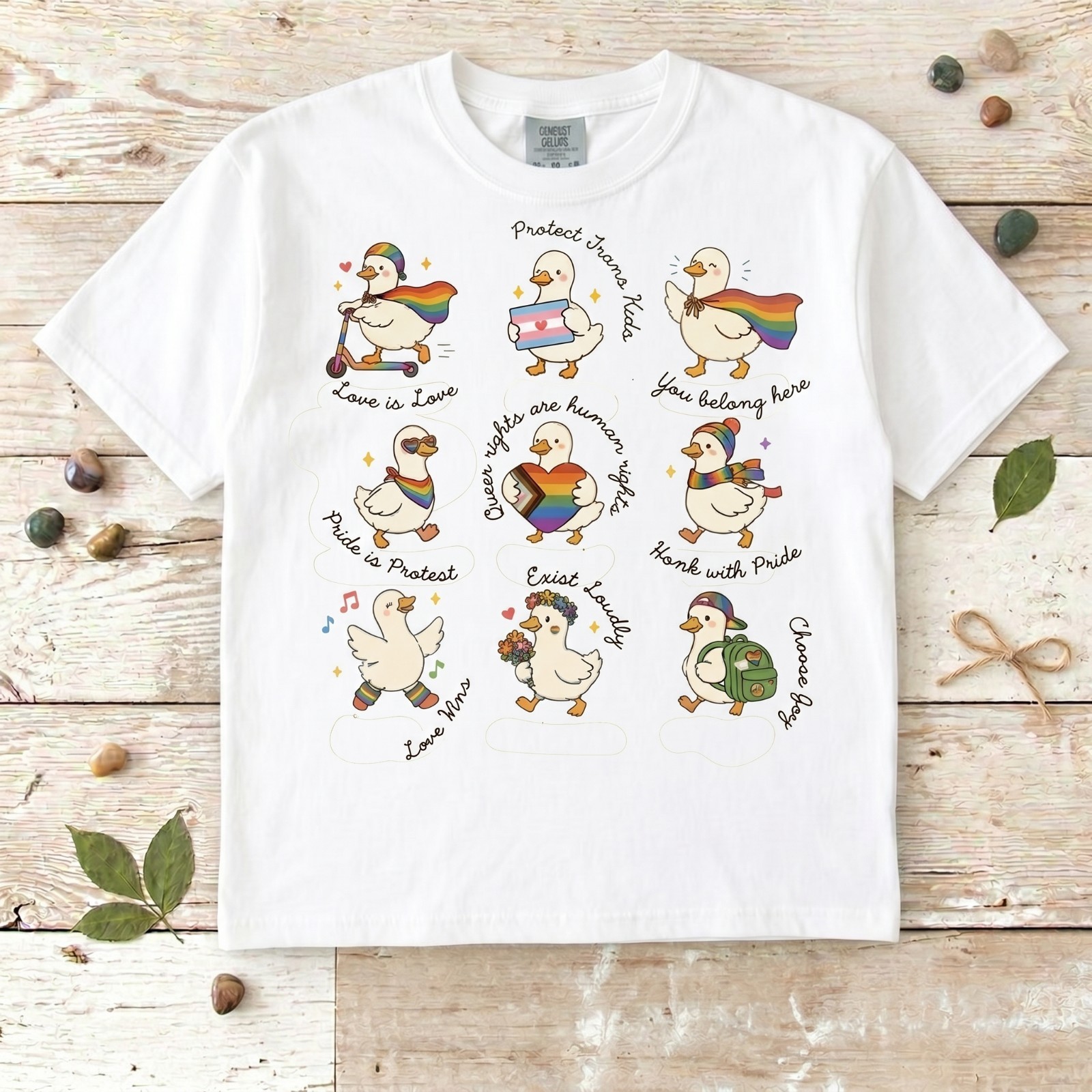 Silly Goose LGBTQ Subtle Message Pride Shirt, Proud Geese Ally shirt