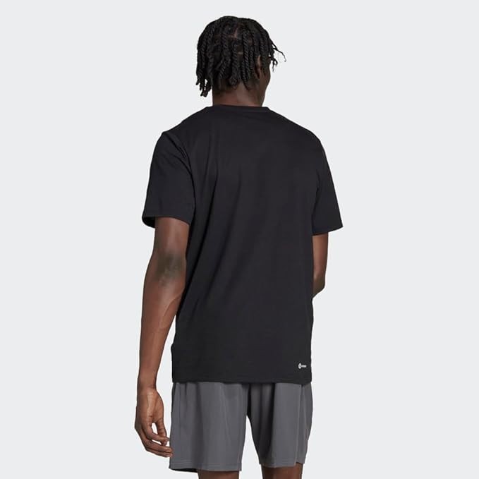 New Adidas Men’s Essentials AeroReady Training T-Shirt – Black – FREE SHIP