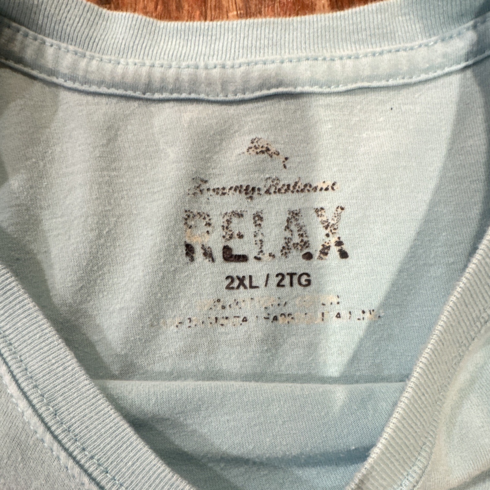 Tommy Bahama Relax 2XL Men’s Blue Double-Sided Fish Graphic Crewneck T-Shirt