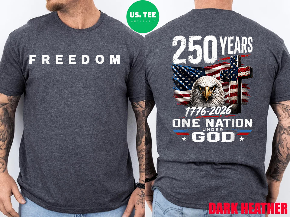 Freedom 250 Year USA American Flag 250th Anniversary Christian God Gifts 2-Sided