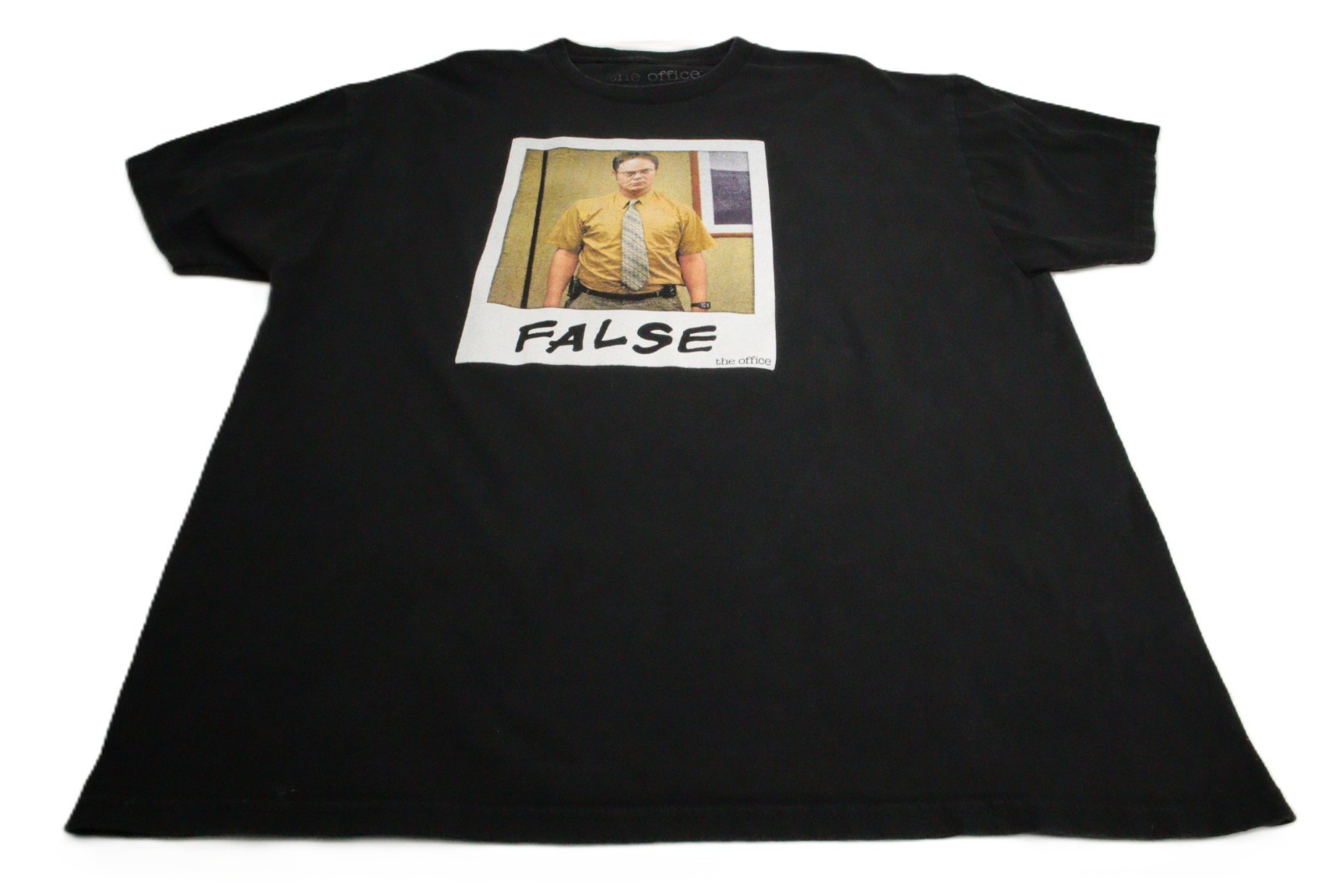 The Office Dwight Schrute “False” Men’s XXL Black T-Shirt T0274