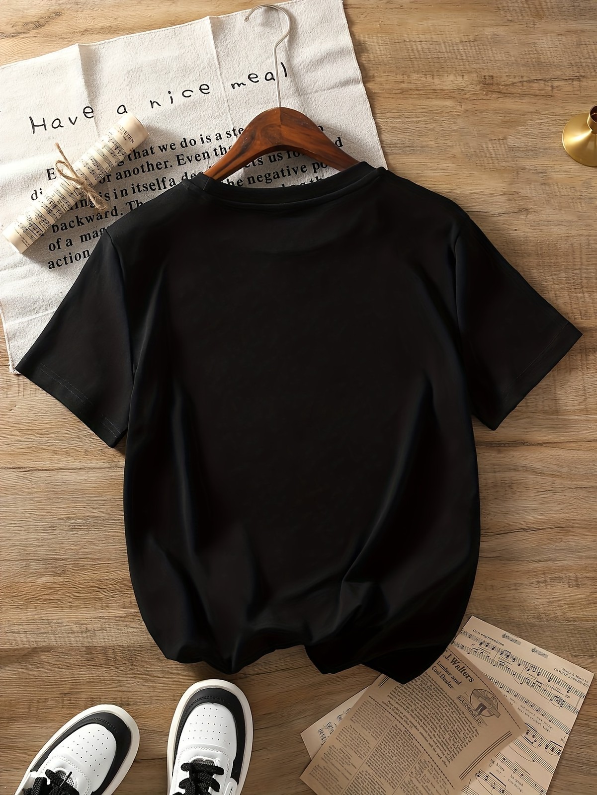 Women Love Print T-shirt Short Sleeve Crew Neck Casual Top Summer Women’s Shirt√