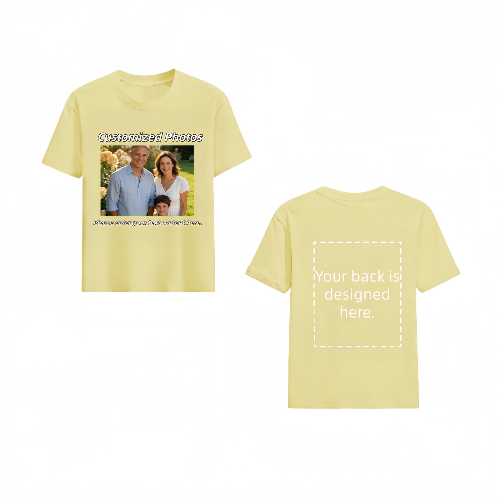 Personalized Customized T-Shirt Design – Design Your Own Cotton Shirt