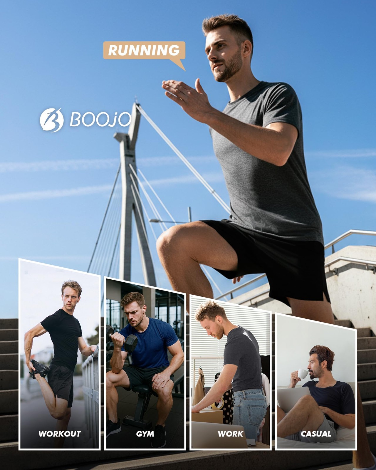 7 Pack Workout Shirts for Men – Quick Dry Moisture Wicking T-Shirts Short Sle…