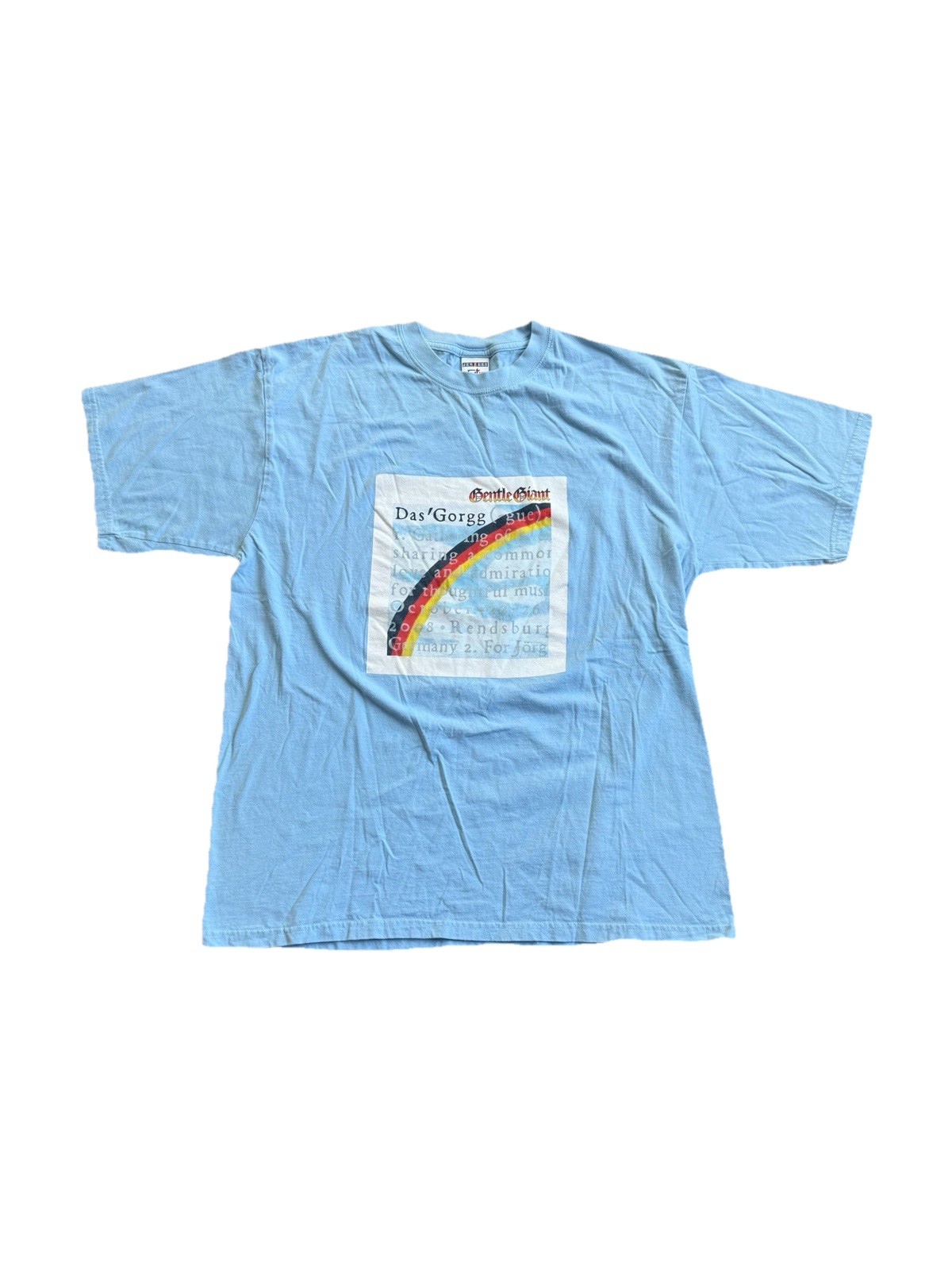Gentle Giant 00s Blue Cotton Band Shirt Size Men’s L