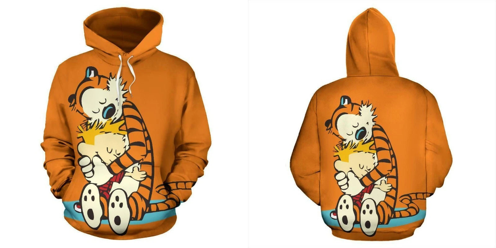 New Hoodie 3D For Fan Calvin and Hobbes-3D Hoodie S to 5XL TU1605
