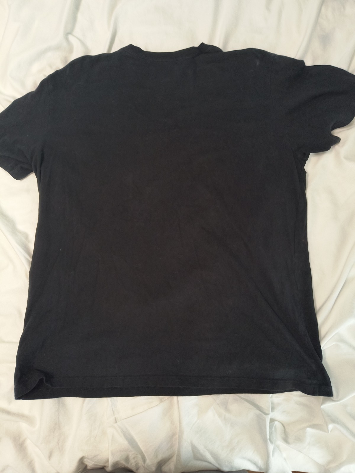 The North Face Men’s XL T-shirt Black Lightweight Cotton White Logo