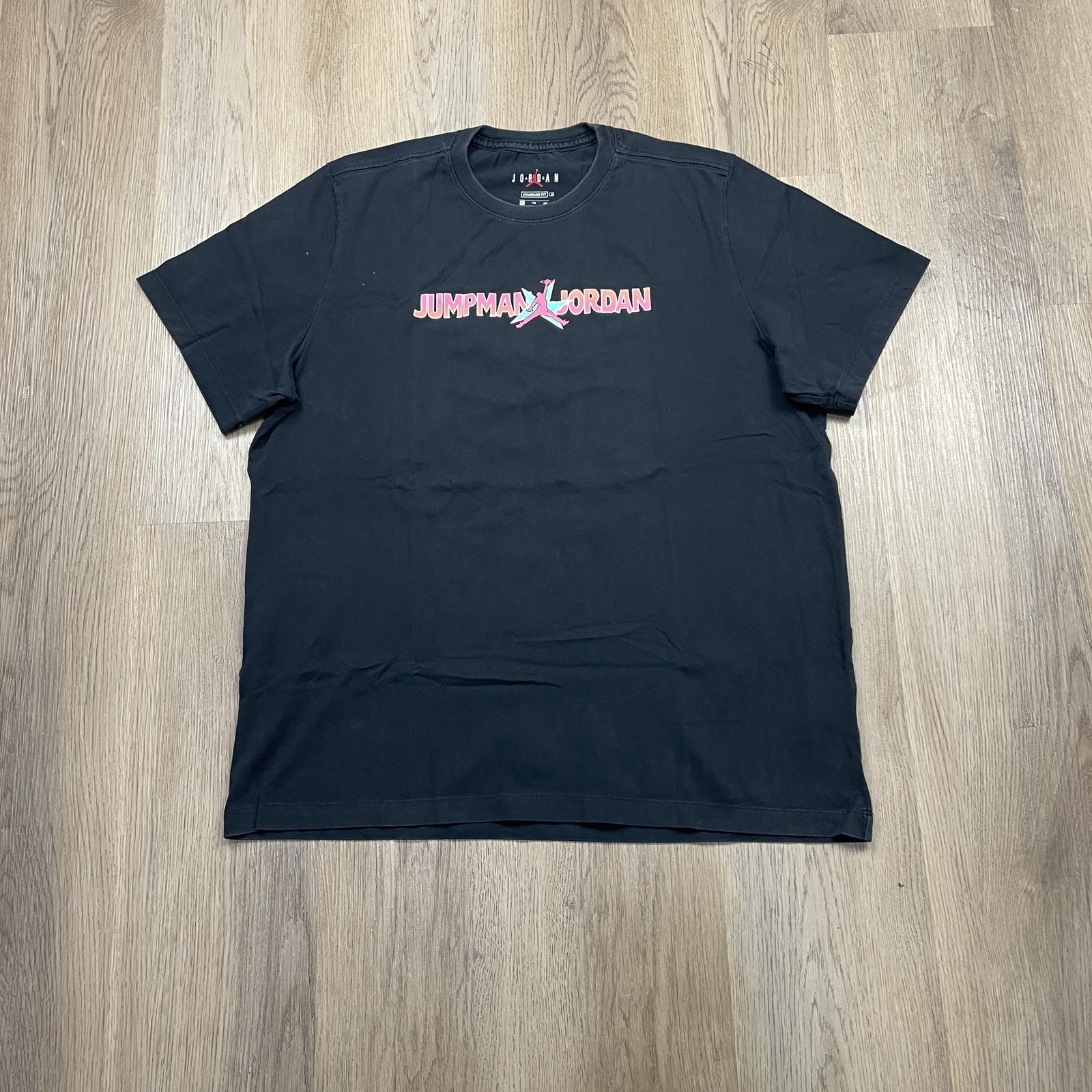 Jordan Jumpman Shirt Mens XL Black Streetwear Graphic Print Logo Sports Cotton