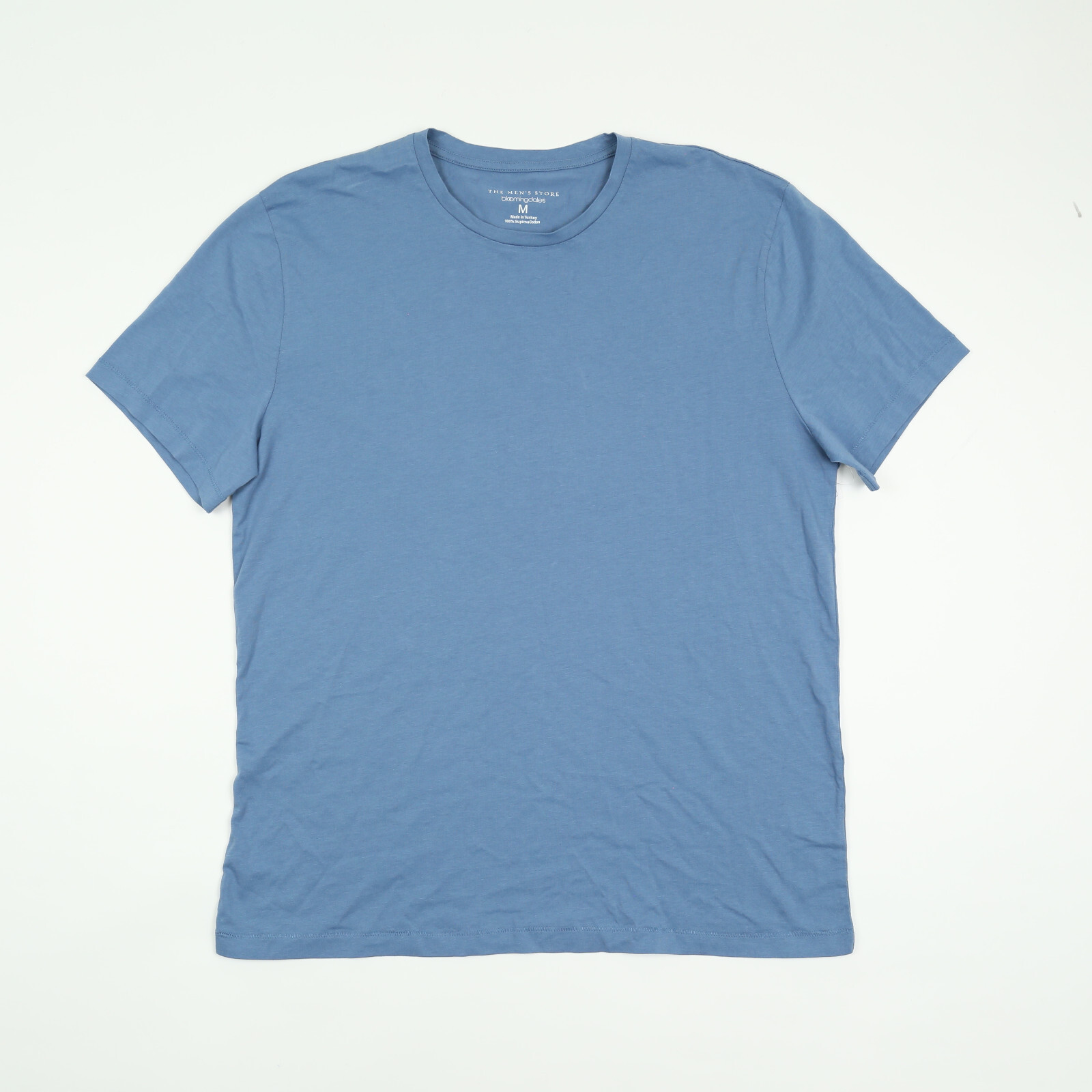 The Men’s Store Pima Cotton Solid T-Shirt Coronet BlueSize M 3410