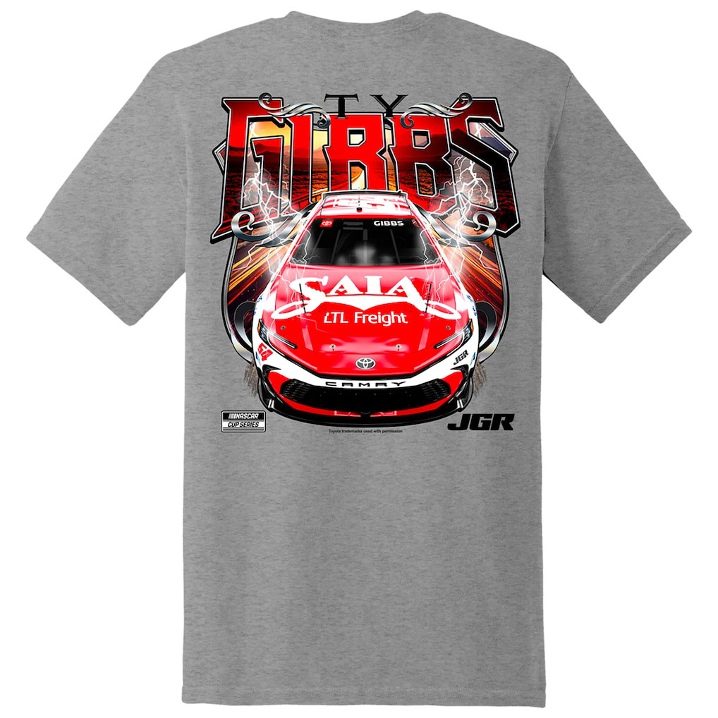 Ty Gibbs #54 Racing T Shirt NASCAR JGR Saia Car Driver Tee