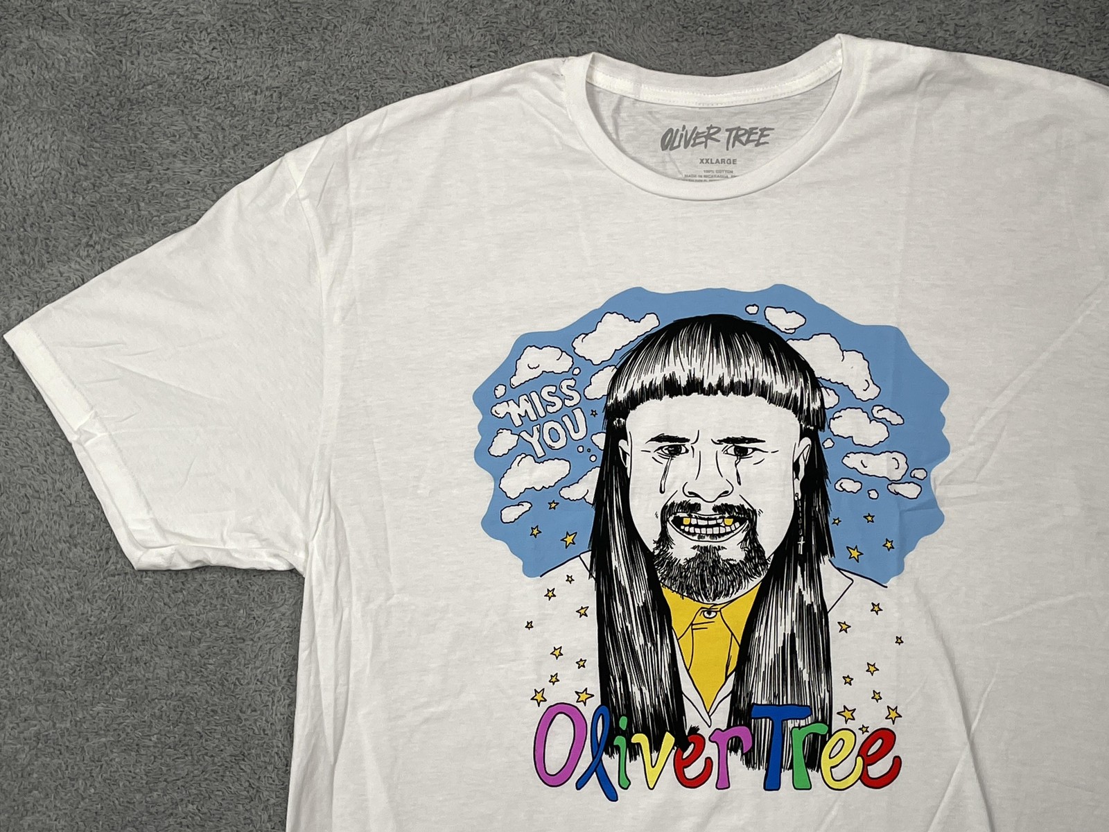 Oliver Tree T Shirt Mens 2XL Miss You Official Licensed Merch Cotton Tee Rare