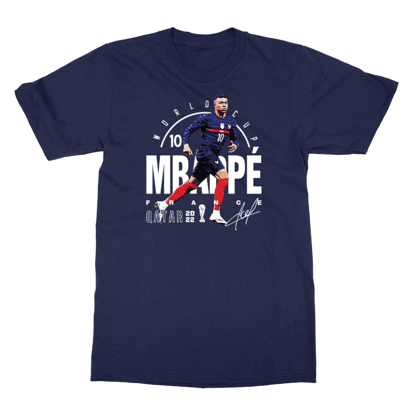 World Soccer 2022 Mbappe 10 France Football Fans Unisex T-Shirt