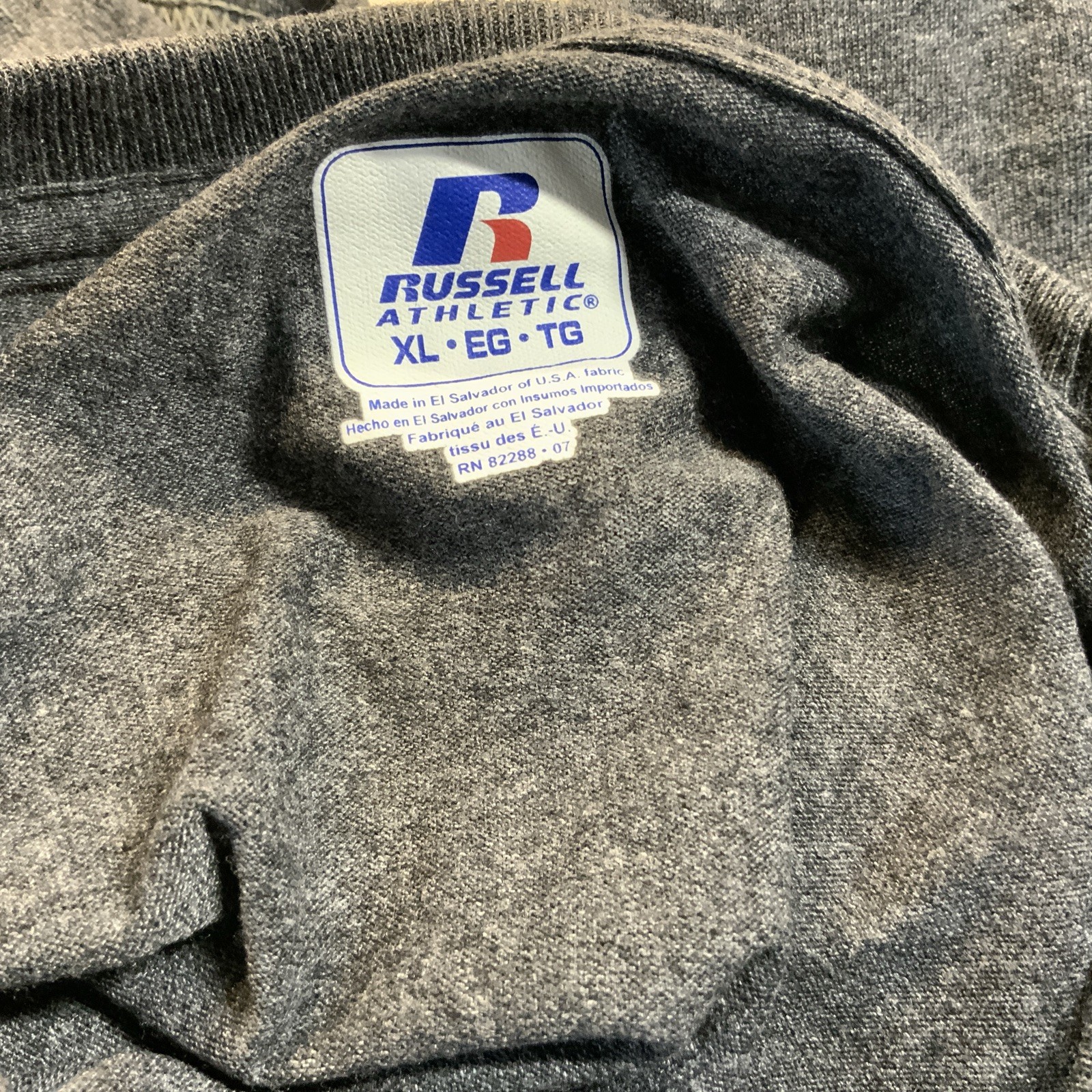 Vintage Blank Russell Athletic Gray Shirt Mens XL Tee T-Shirt Lot Of 3 2012