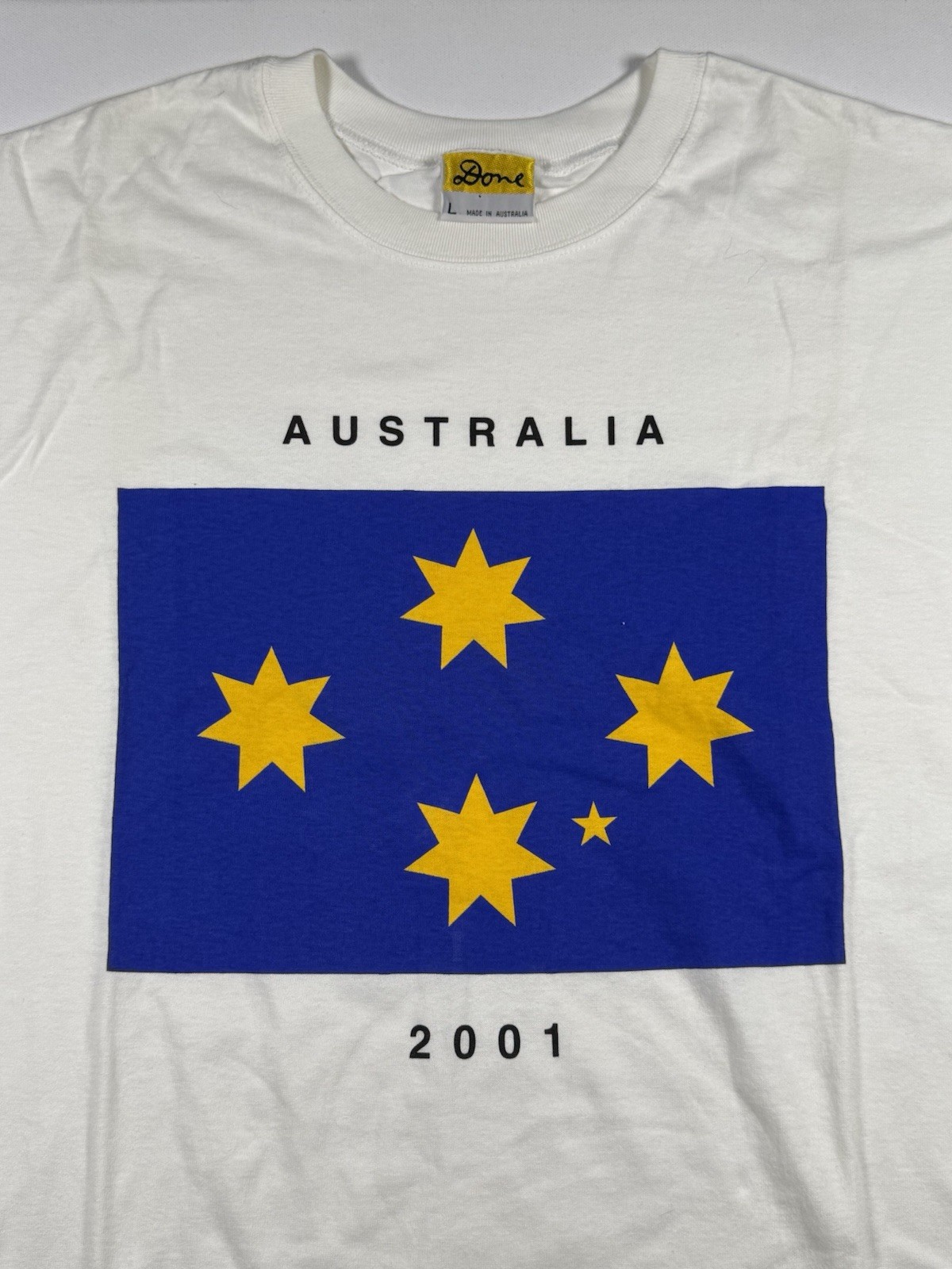 Vintage 2001 Australia Southern Cross T Shirt Mens Large Made In Australia