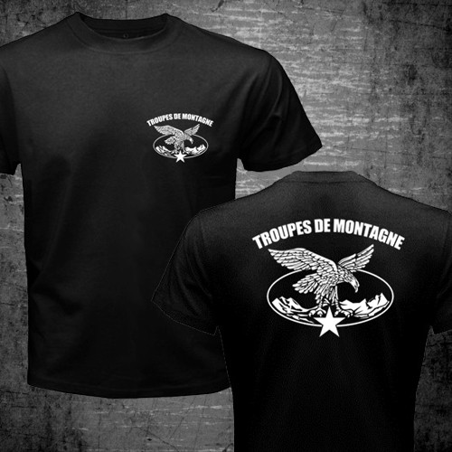 New France Troupes de Montagne Chasseurs Alpins Mountain Brigade Army T-shirt