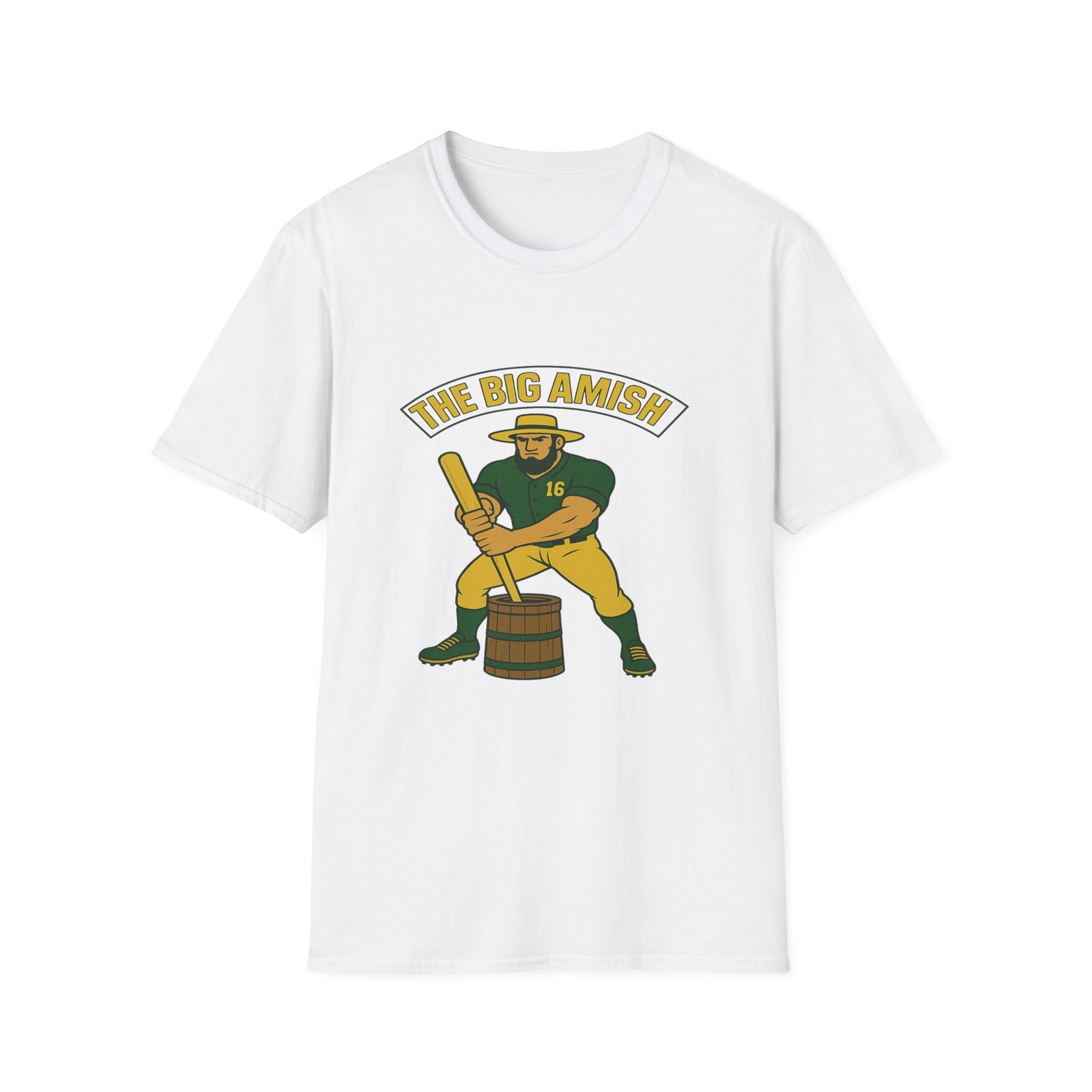 The Big Amish Nick Kurtz Oakland A’s T-Shirt ANY SIZE Baseball Parody Tee